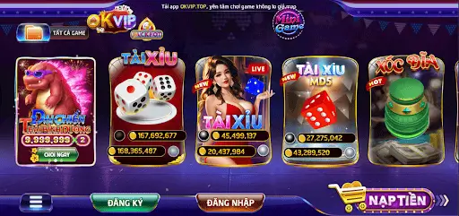 Cổng game trang chủ OKVIP TOP